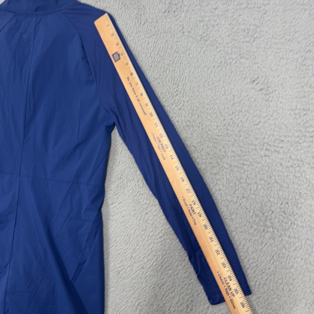Hurley Dress Womens Medium Blue Long Sleeve Mock Neck Zip Stretch Shift Casual - Picture 14 of 14